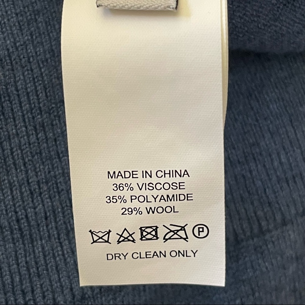 Jack Spade New York Wool Blend Crew Neck Blue Knit Sweater Size Small - Picture 6 of 7